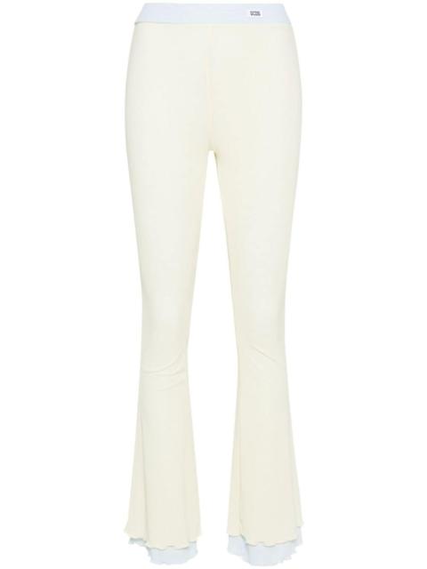 GCDS layered flared trousers