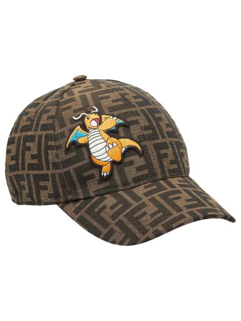 FENDI Fendi x FRGMT x Pokemon FF Fabric Baseball Cap Hat Brown