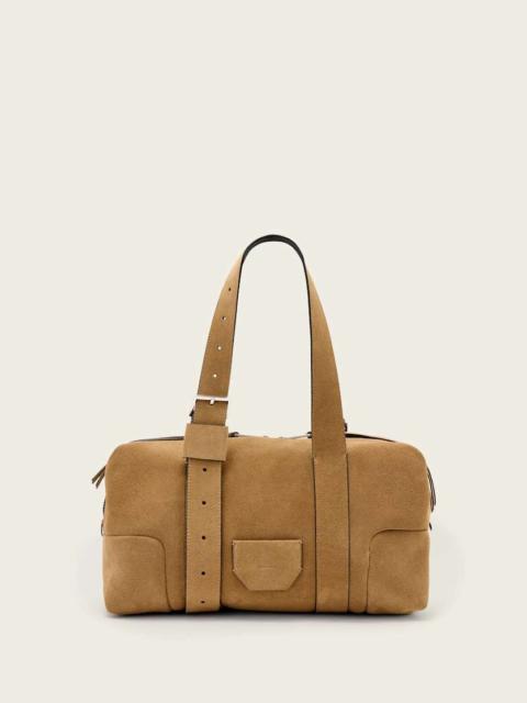 ALLSAINTS ARES SUEDE SHOULDER BAG