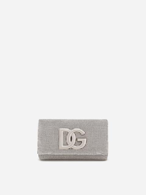 Dolce & Gabbana DG logo bag in crystal mesh
