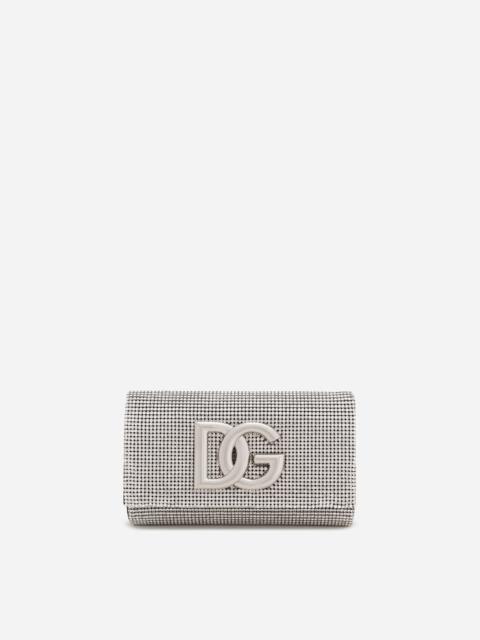 DG logo bag in crystal mesh