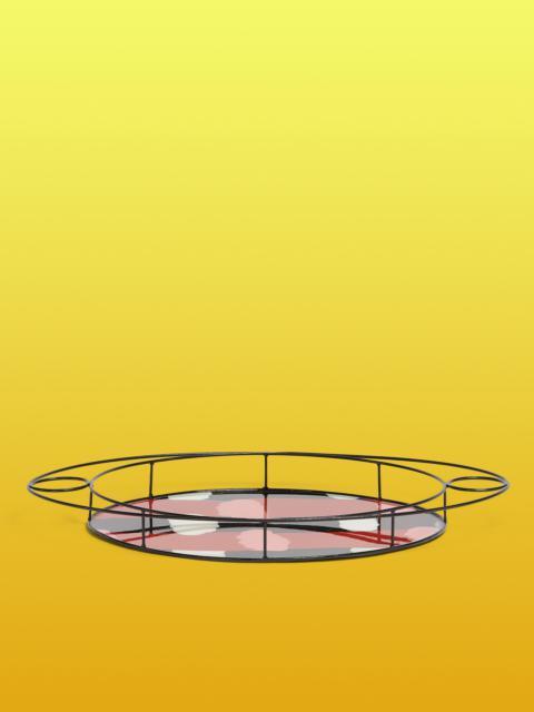 Marni MARNI MARKET OVAL TRAY IN IRON COLOURBLOCK RESIN