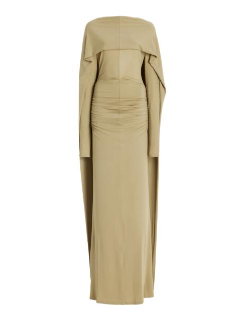 【関税込み】TOVE オフホワイト Inez マキシドレス TOVE Inez one-shoulder draped satin-jersey maxi dress | NET