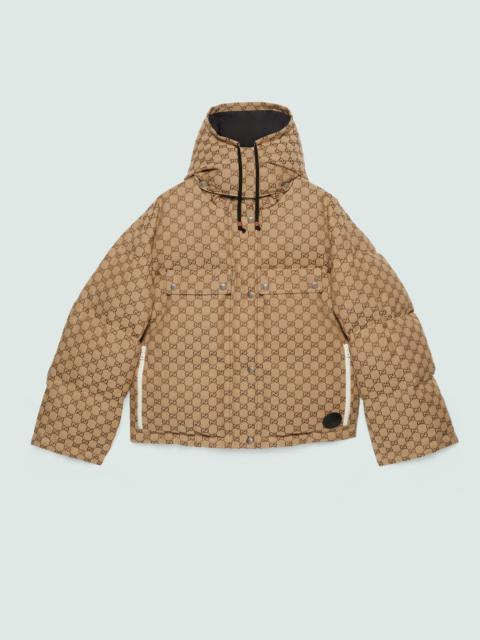 GG cotton canvas puffer jacket