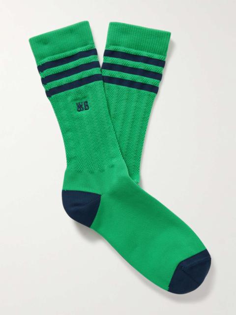 adidas + Wales Bonner Logo-Embroidered Striped Recycled Ribbed-Knit Socks