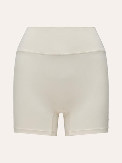 P.E NATION SOFT LUXE 4" BIKE SHORT IN WHISPER WHITE