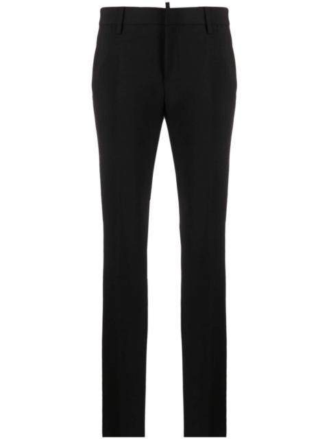 DSQUARED2 logo-plaque tailored slim-fit trousers