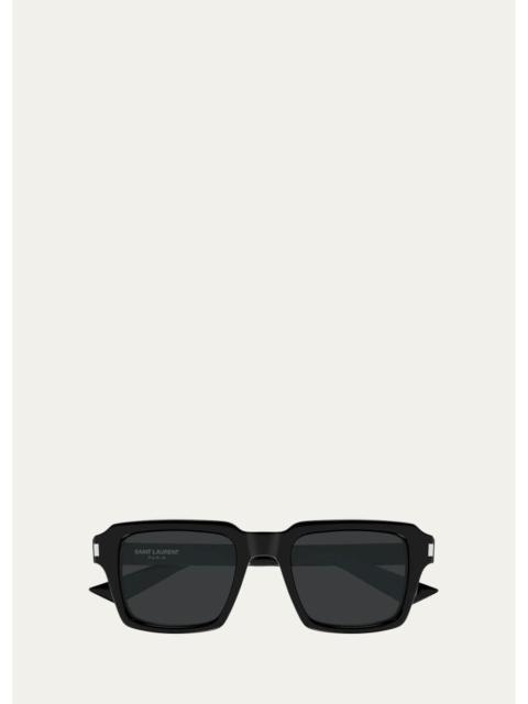 SAINT LAURENT Men's SL 947 Recycled Acetate Square Sunglasses