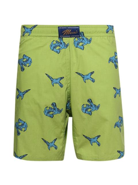 Marni bird-print shorts
