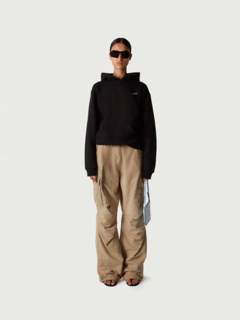 Canvas Wide Leg Cargo Pants