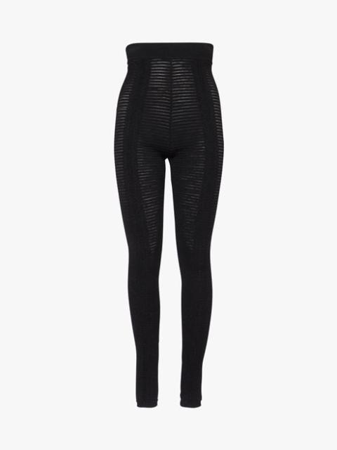 Balmain Black knit leggings