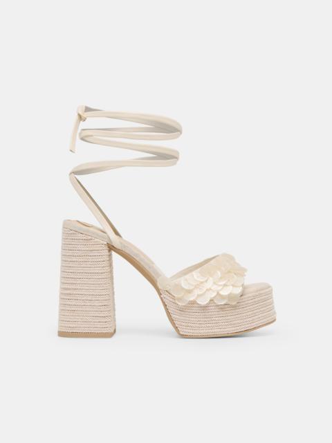 dolce vita DORTHY CONFETTI HEELS IVORY LEATHER