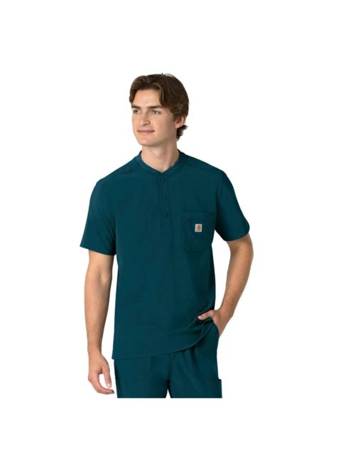 Carhartt Force Cross-Flex Men's Henley Scrub Top