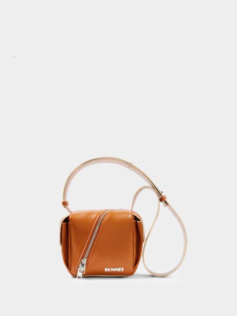 CROSS ZIP LACUBETTO BAG / caramel