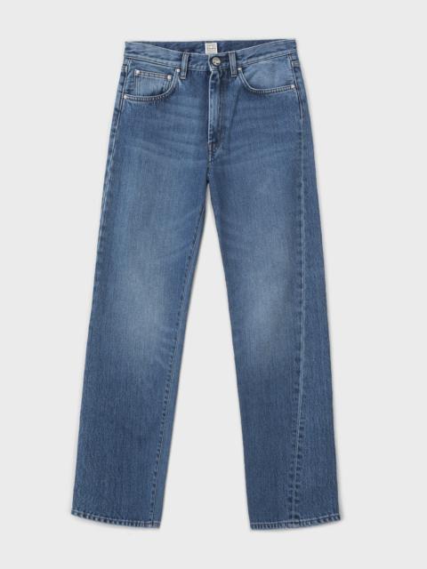 TOTEME Twisted seam denim washed blue