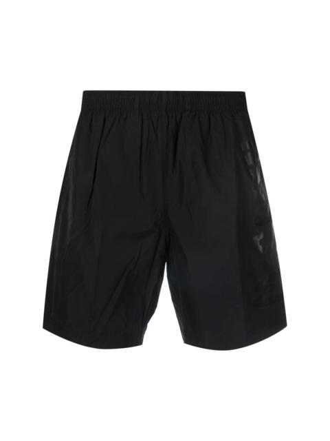 knee-length swim shorts