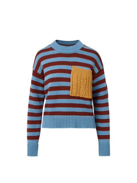 VERONICA BEARD EMILE STRIPED PULLOVER