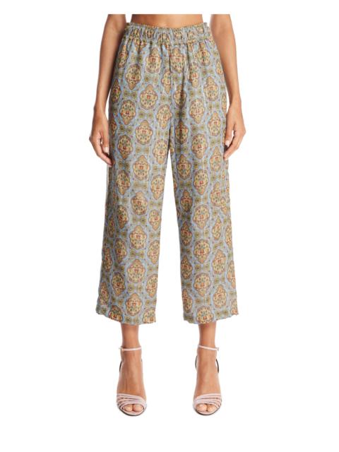 UNDERCOVER Multicolor Printed Silk Pants