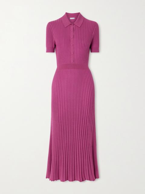 GABRIELA HEARST Amor Ribbed Cashmere And Silk-blend Midi Dress