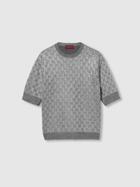 GUCCI Embroidered wool and cashmere top