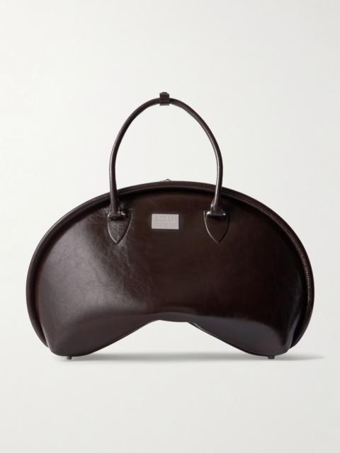 Bowlina leather tote Dark brown