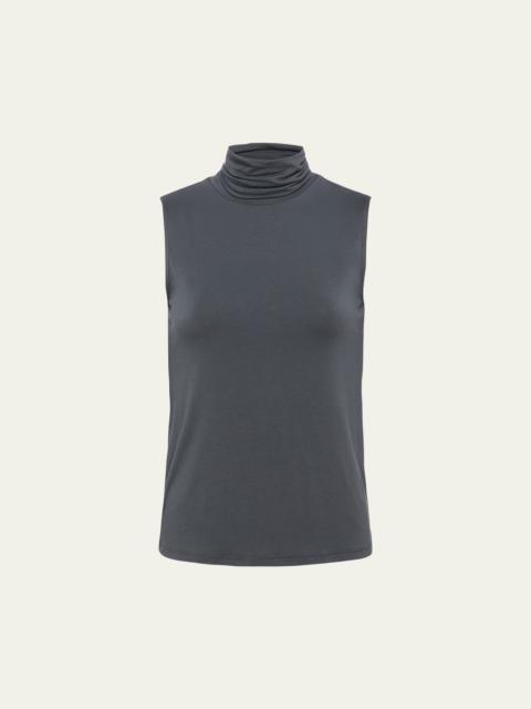 Ceci Sleeveless Turtleneck Top