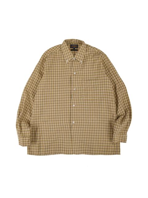 BEAMS PLUS Open B.D. Panama Plaid Double Face Beige