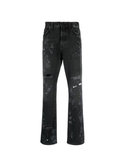 Double Shift Painter's distressed-finish jeans