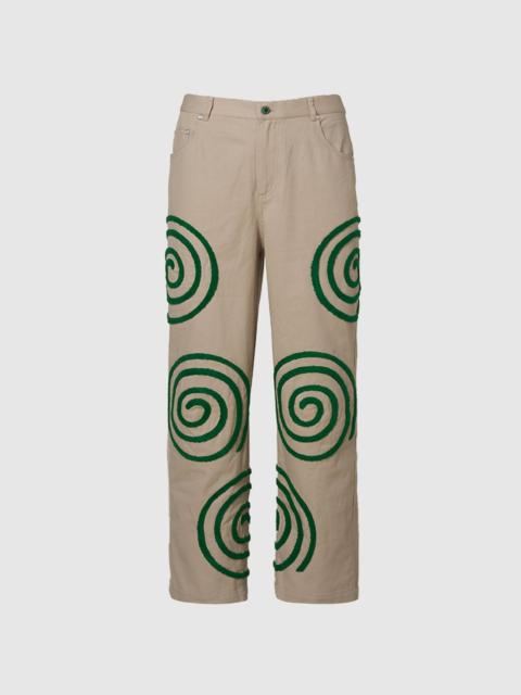 BRAIN DEAD SWIRLS TWILL PANT