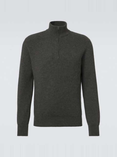 AGNONA Cashmere half-zip sweater