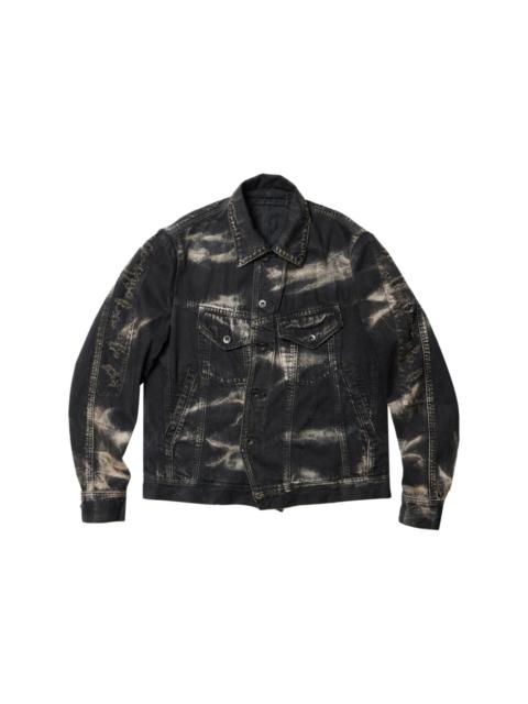 Julius bleach-wash denim jacket
