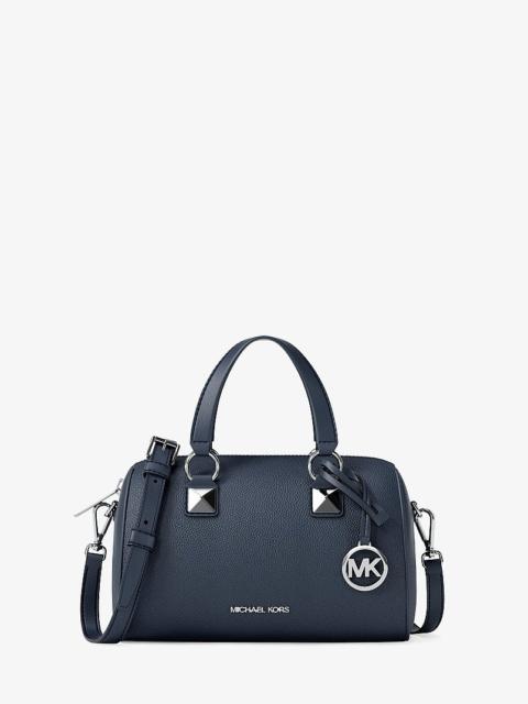 MICHAEL KORS Grayson Small Pebbled Leather Duffel Crossbody Bag