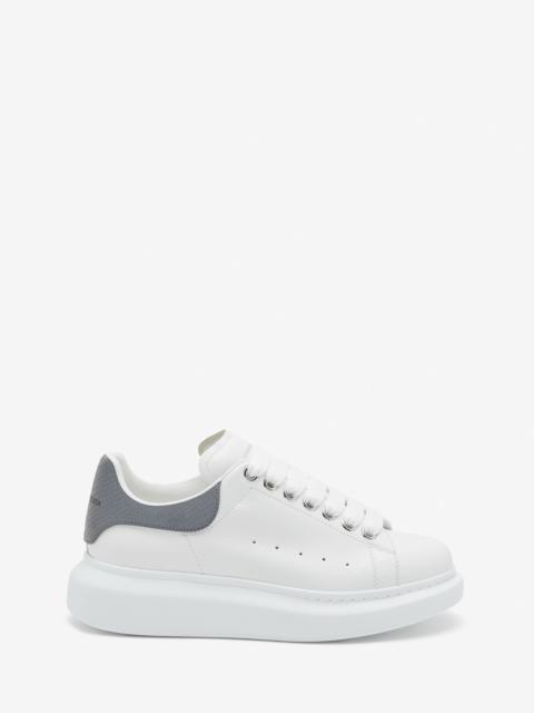Alexander McQueen Women's Oversized Sneaker in White/grey
