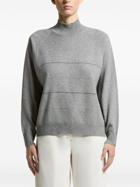 PESERICO bead embellishment sweater