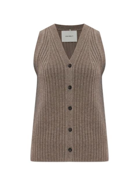 LISA YANG buttoned V-neck vest