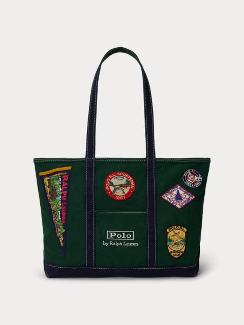 Polo Ralph Lauren Logo-Patch Canvas Tote