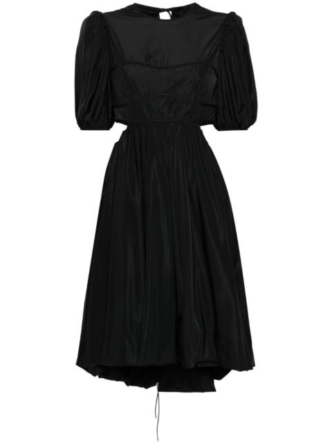 CECILIE BAHNSEN Ursula faille midi dress