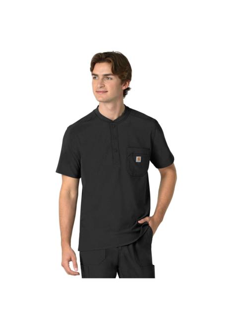 Carhartt Force Cross-Flex Men's Henley Scrub Top