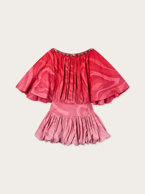 PUCCI MARMO GRADIENT PRINT RAMIE DRESS