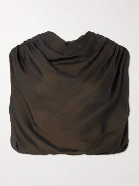 KALLMEYER Naia Draped Silk-voile Top