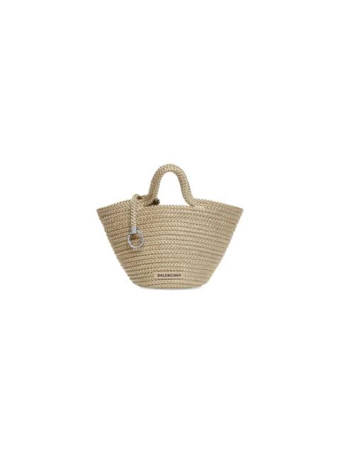 Women's Ibiza Small Basket With Strap in Beige