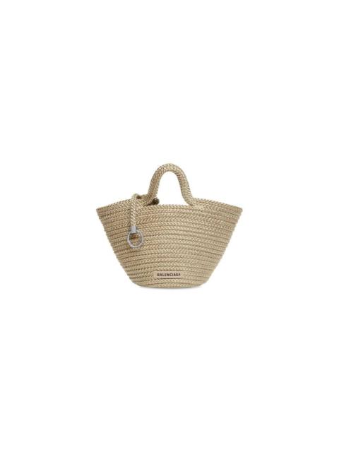 BALENCIAGA Women's Ibiza Small Basket With Strap in Beige