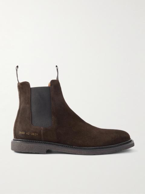 Common Projects Waxed-Suede Chelsea Boots