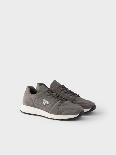 Prada Prax suede and Re-Nylon sneakers