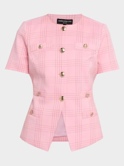 GENERATION LOVE Reyes Windowpane Suiting Jacket