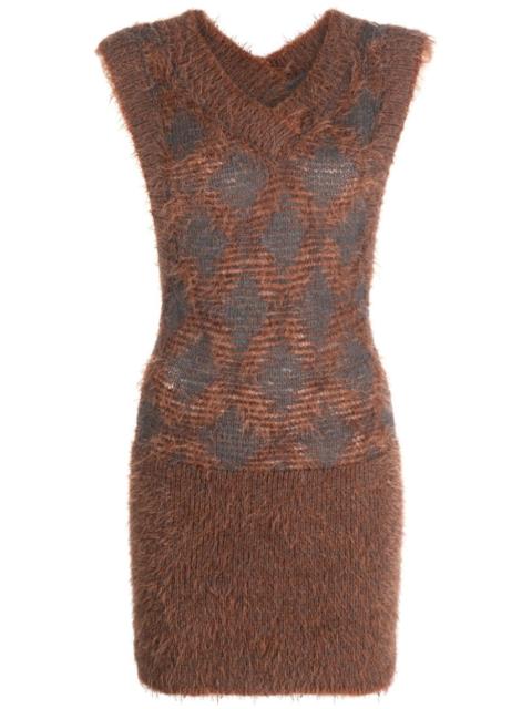 KNWLS Pogona knitted minidress