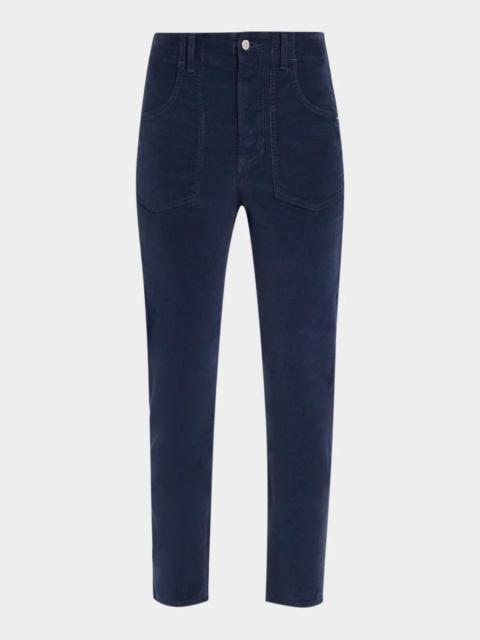 VERONICA BEARD Arya Straight-Leg Corduroy Pants