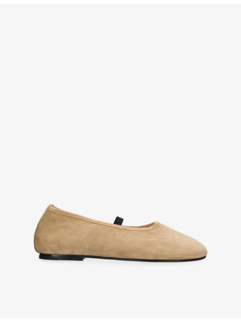 DEAR FRANCES Balla Strap Leather Ballet Flats