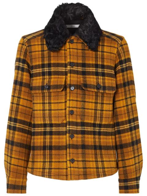 FENDI CHECK WOOL BLOUSON