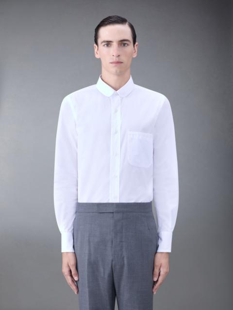 Thom Browne logo-patch cotton shirt